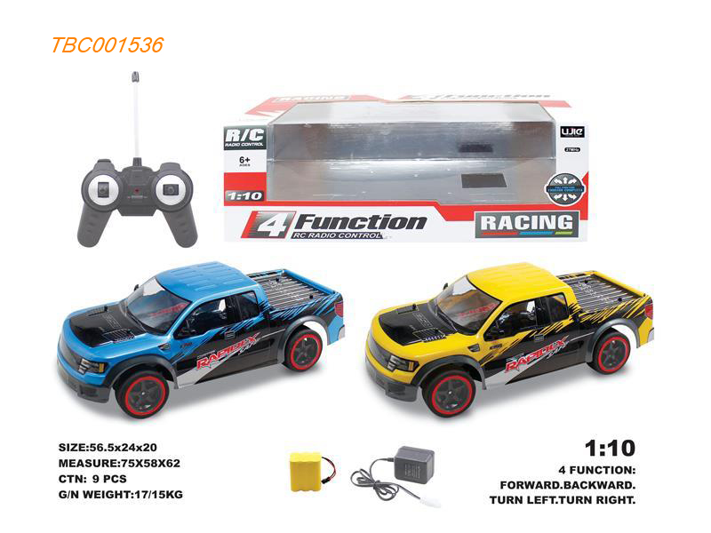 1:10 4 CH Remote control cars included batteries