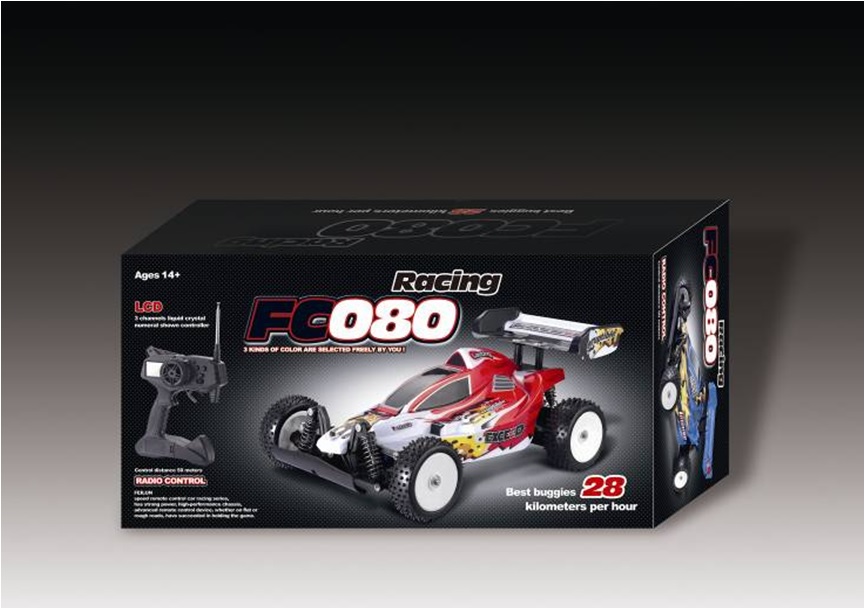 Scale 1：10 digital cross-country model car for color box