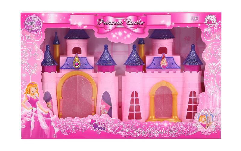 Colorful lights castle with 12 music (two color) (with three AG13 batteries)