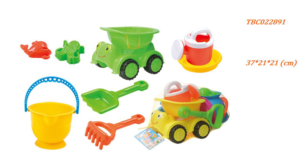 Beach cartoon car play set summer toys