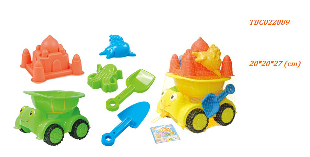 Beach cartoon car play set summer toys