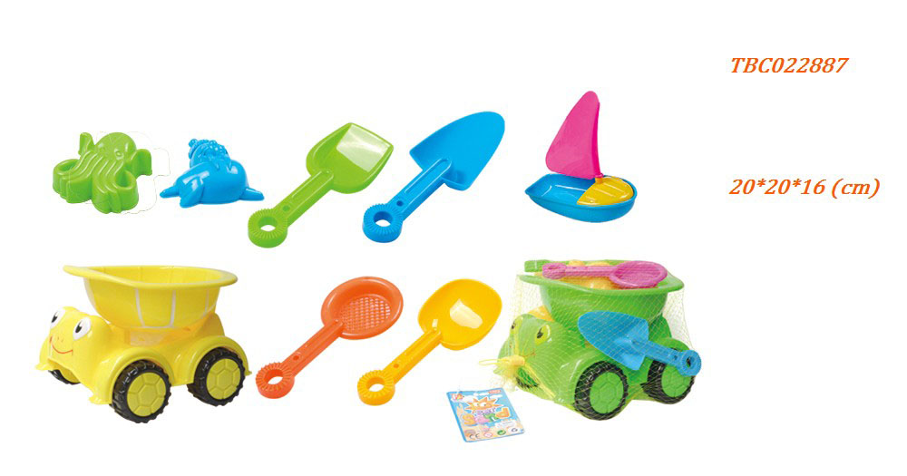 Beach cartoon car play set summer toys