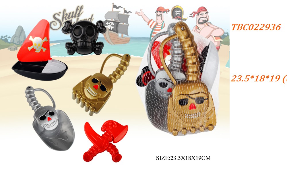 Pirate Plastic castle beach toy set 