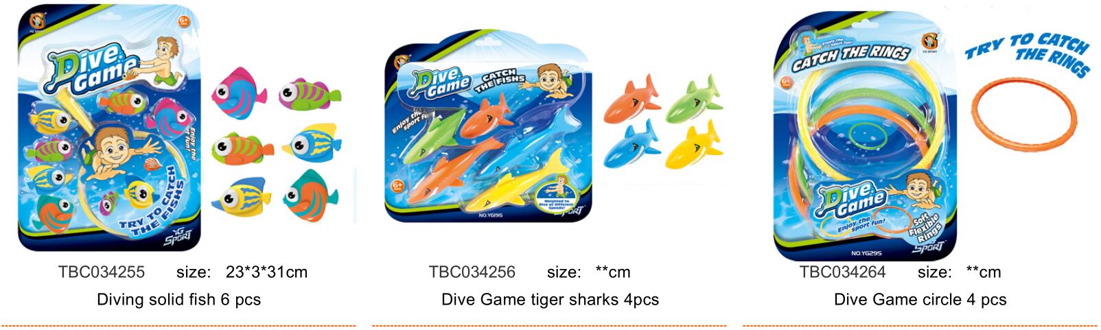 Diving fish toys
