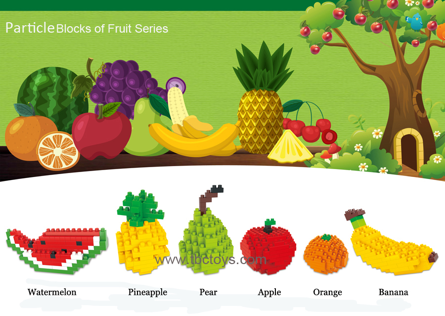 Fruit building blocks