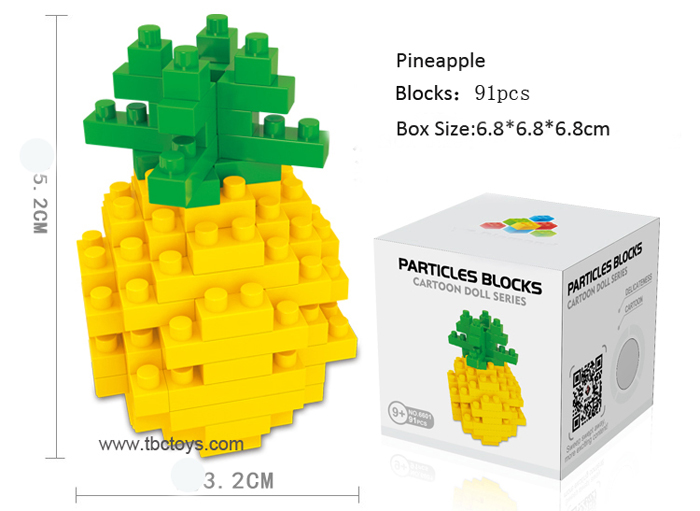 Mini plastic building blocks