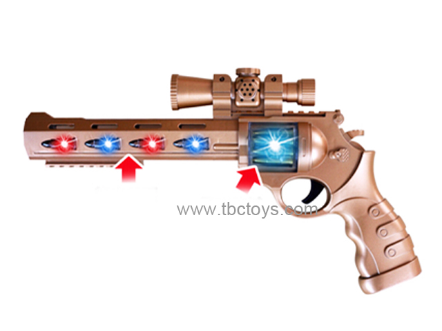 toy gun with light and sound