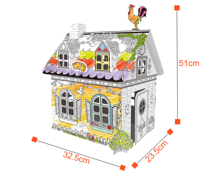 painting house puzzle toys