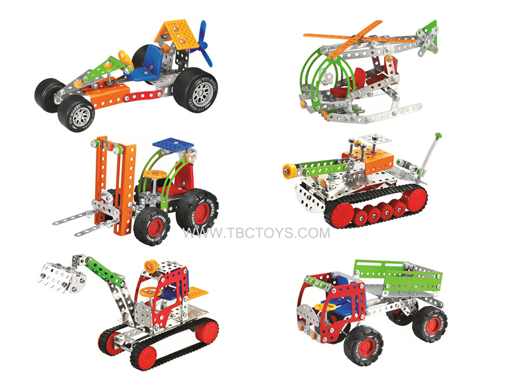 metal building blocks truck car toys