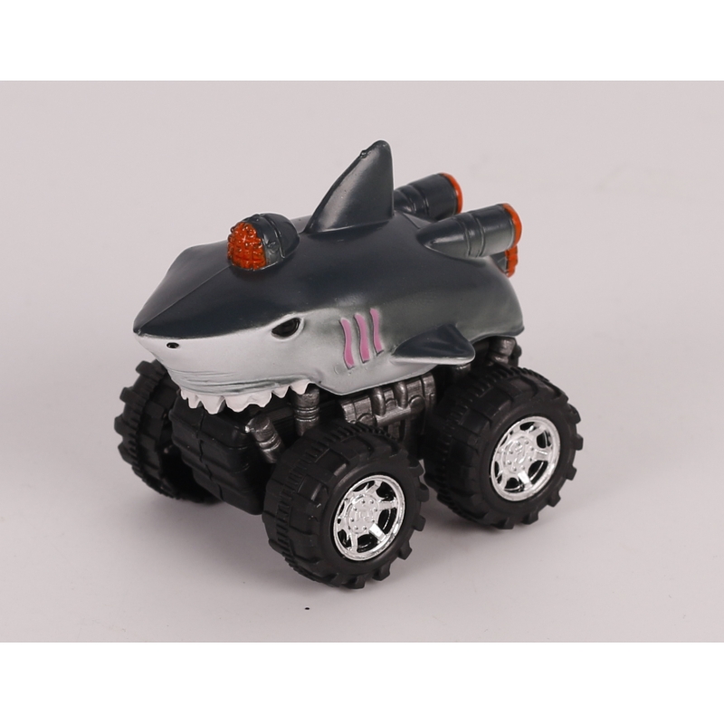New style Plastic toy wild animal pull back/Friction car - Shark/Dolphin/Hammerhead shark/Orca