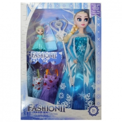 11 inch solid frozen 12 joint Frozen princess with a variety of accessories