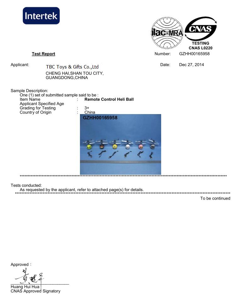 CPSIA FCC EN71 ASTM FOR Kid toys