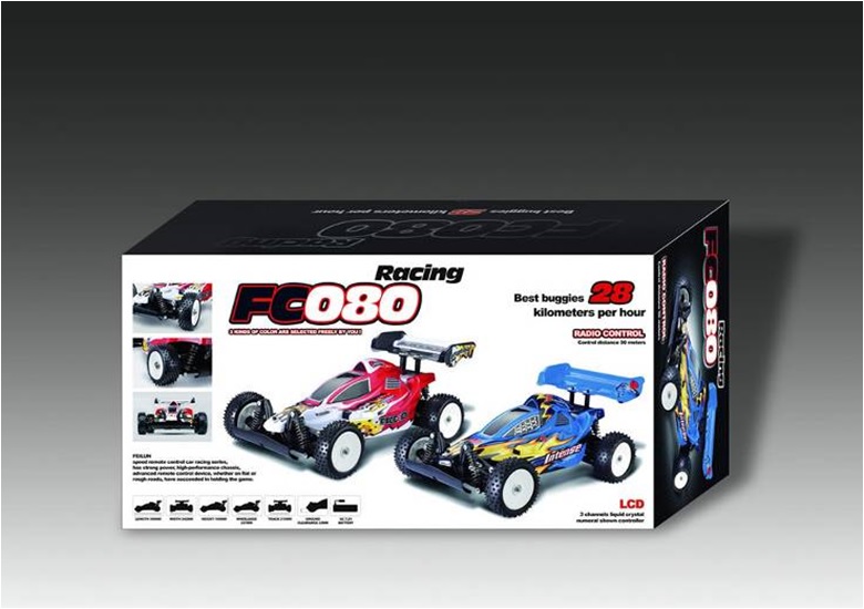 Scale 1：10 digital cross-country model car for color box