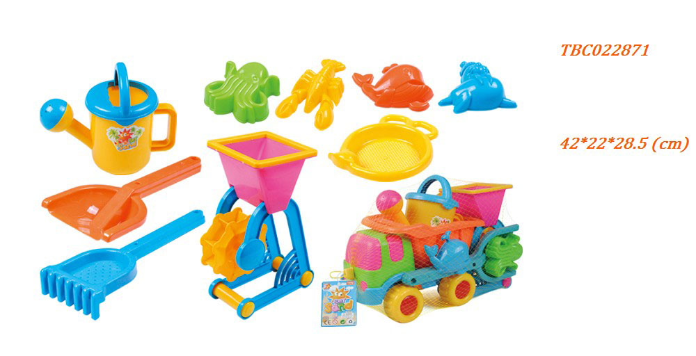 Beach car with Tool set and Sand mold Summer Toys