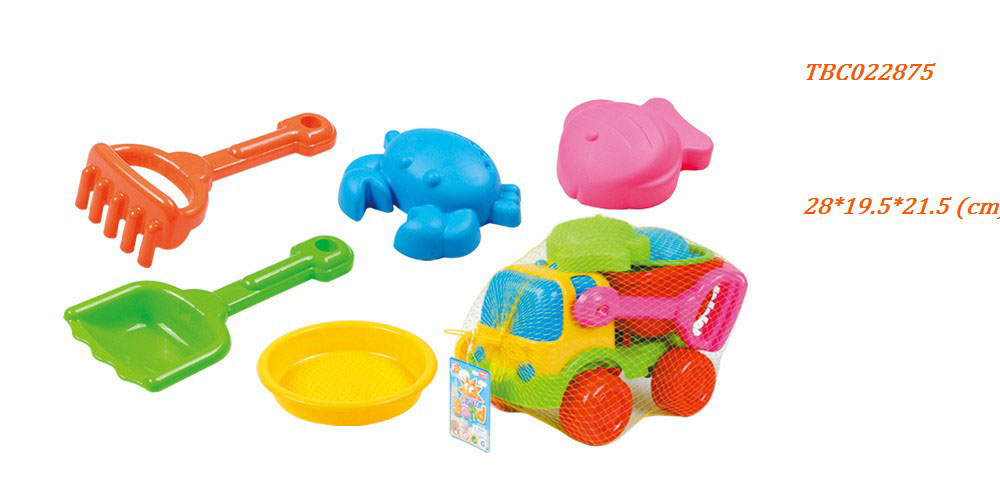 Beach car with Tool set and Sand mold Summer Toys