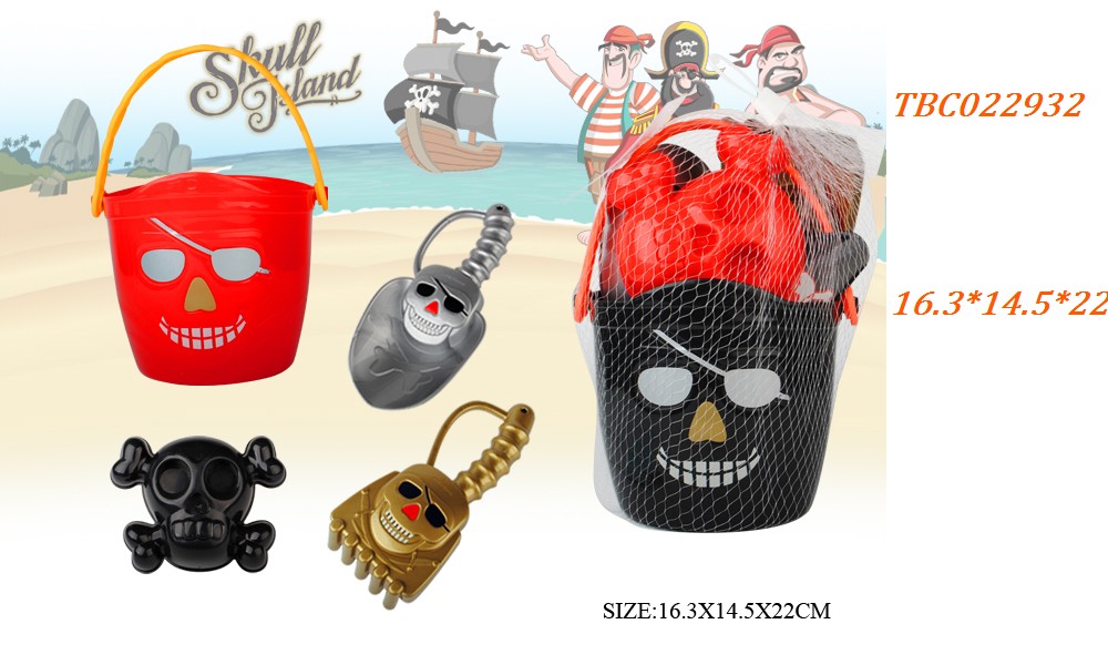 Newest Pirate Plastic castle beach toy set Newest Pirate Plastic castle beach toy set