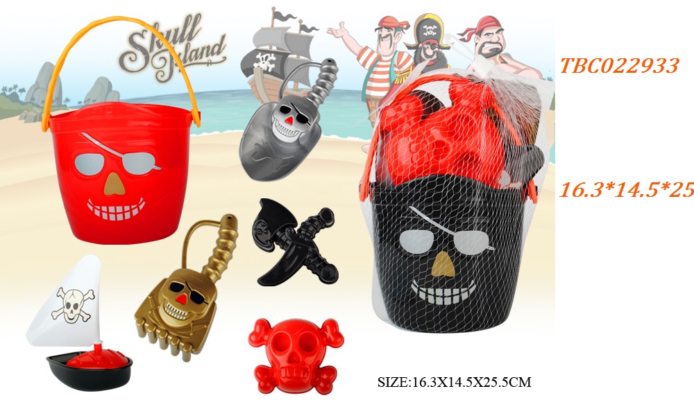 Newest Pirate Plastic castle beach toy set Newest Pirate Plastic castle beach toy set