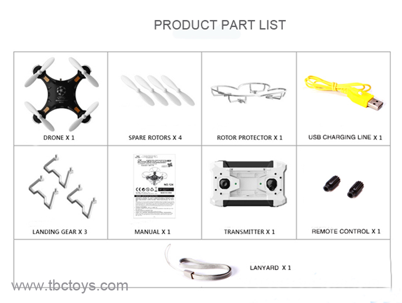 Mini drone quadcopter