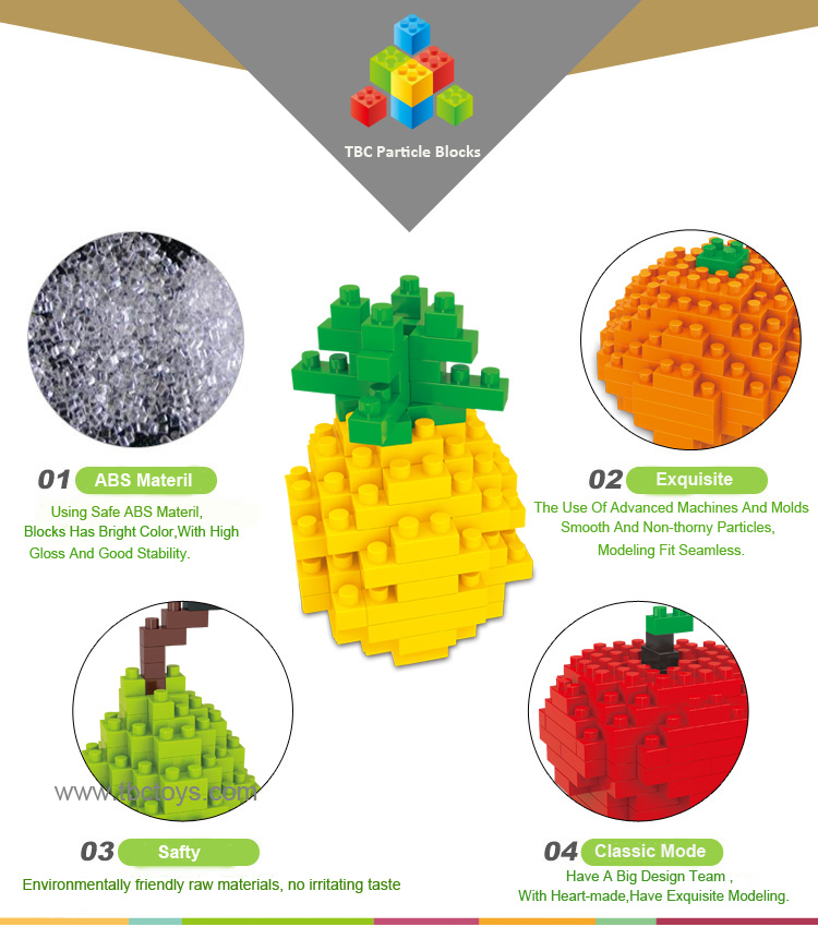Plastic building blocks toys