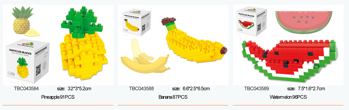 Fruit building blocks