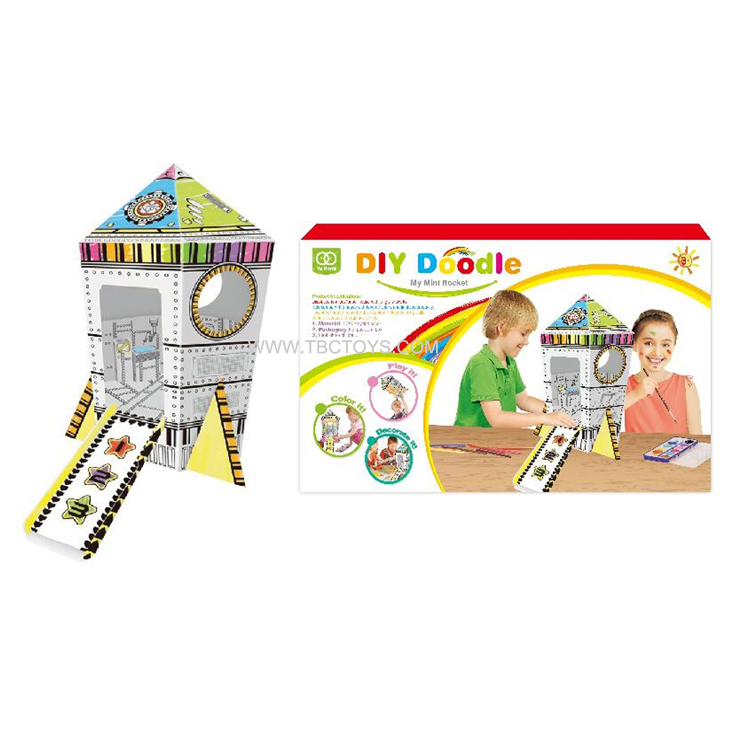 Rocket house 3D puzzle set