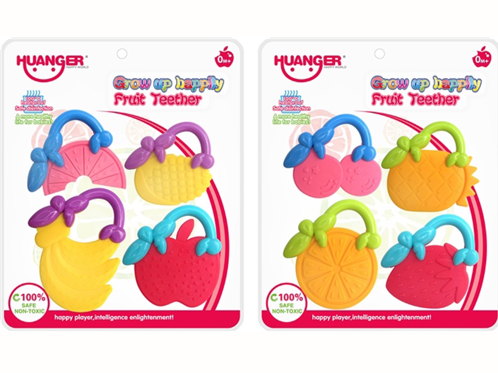 Baby fruit teether silicone baby teether