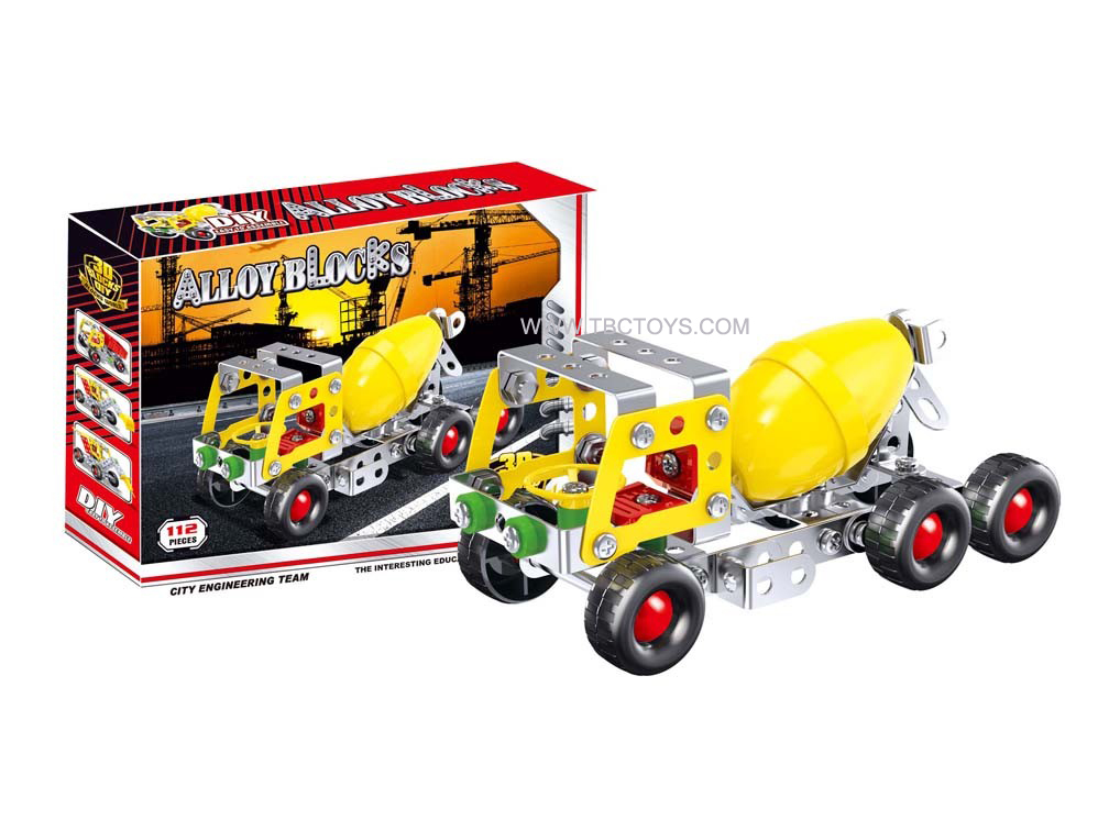 Diy building blocks car toys