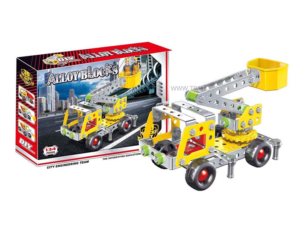 engineer car alloy block toys