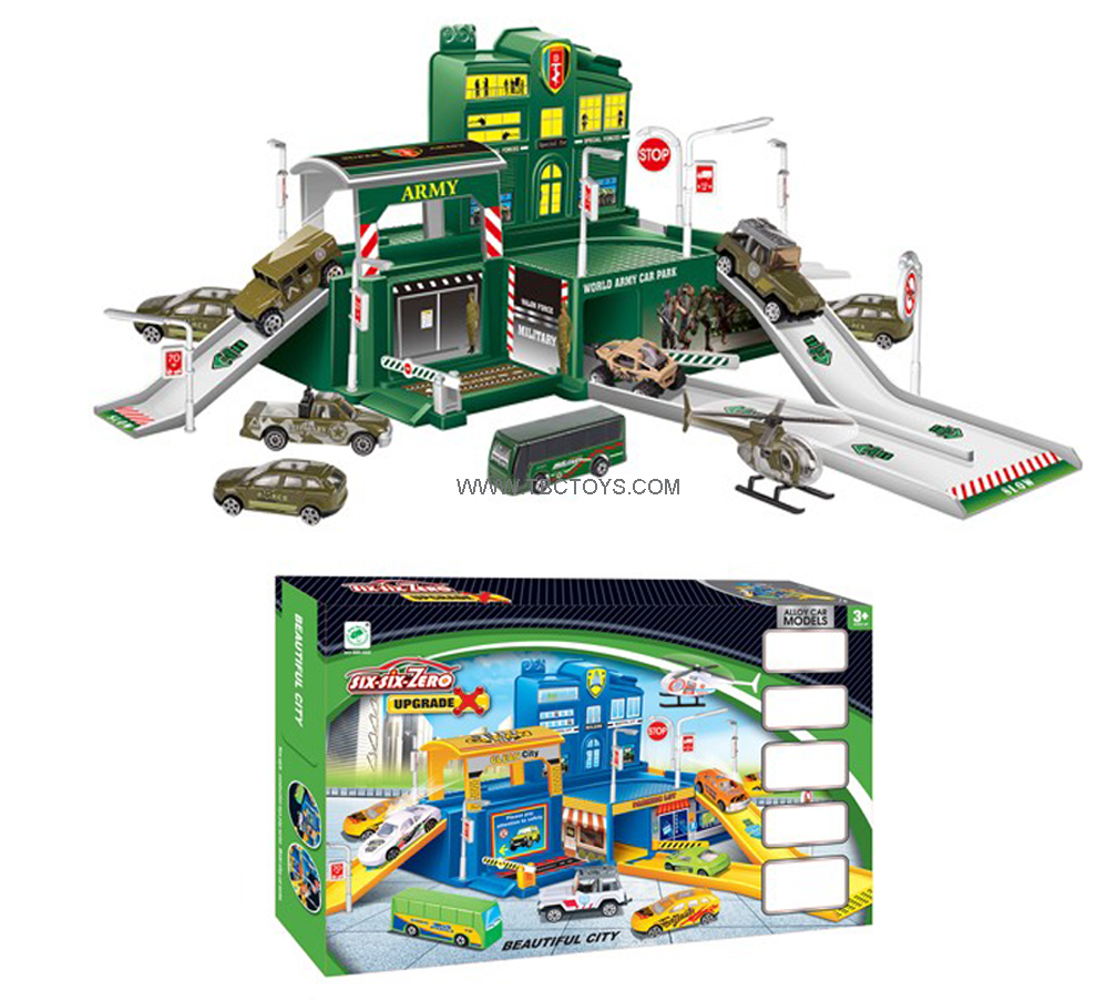 alloy car parcking lot for kids