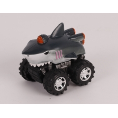 New style Plastic toy wild animal pull back/Friction car - Shark/Dolphin/Hammerhead shark/Orca