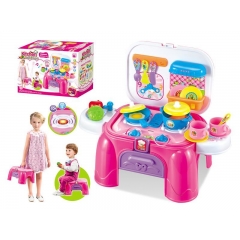 Best Selling Funny Kitchen storage desk with sound light Kitchen Desk Play set