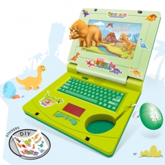 Puzzle enlightenment good partnerCartoon music Dinosaur Laptop