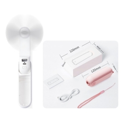 Portable mini handheld Fan with Power Bank / Flashlight